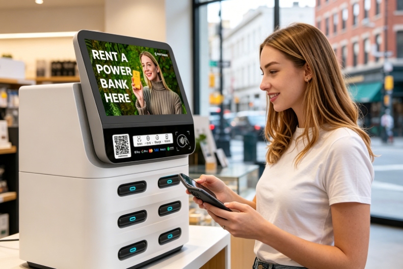 Banco de energía POS en Francia en restaurantes, cafeterías y zonas de alto tráfico, Litapower garantiza rentabilidad estable